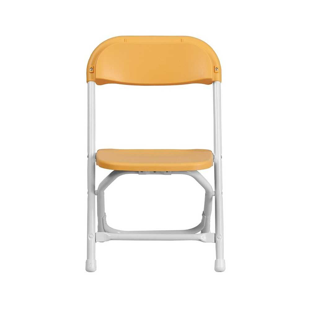 Kids Yellow Plastic Folding Chair