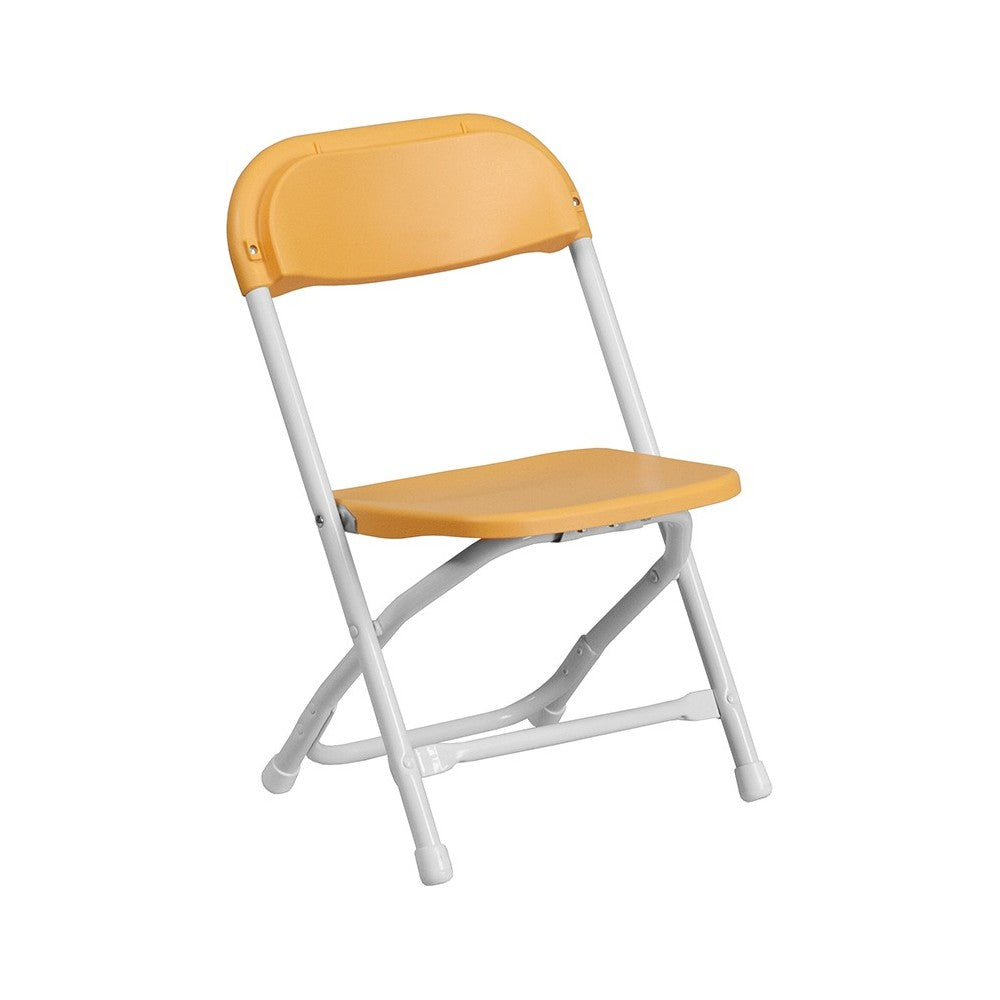 Kids Yellow Plastic Folding Chair