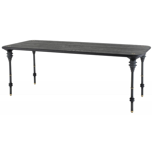 Kimbell Black Wood Dining Table