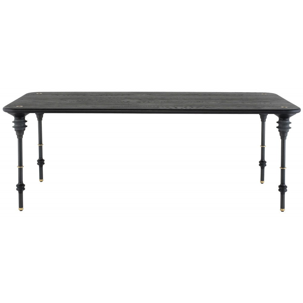 Kimbell Black Wood Dining Table