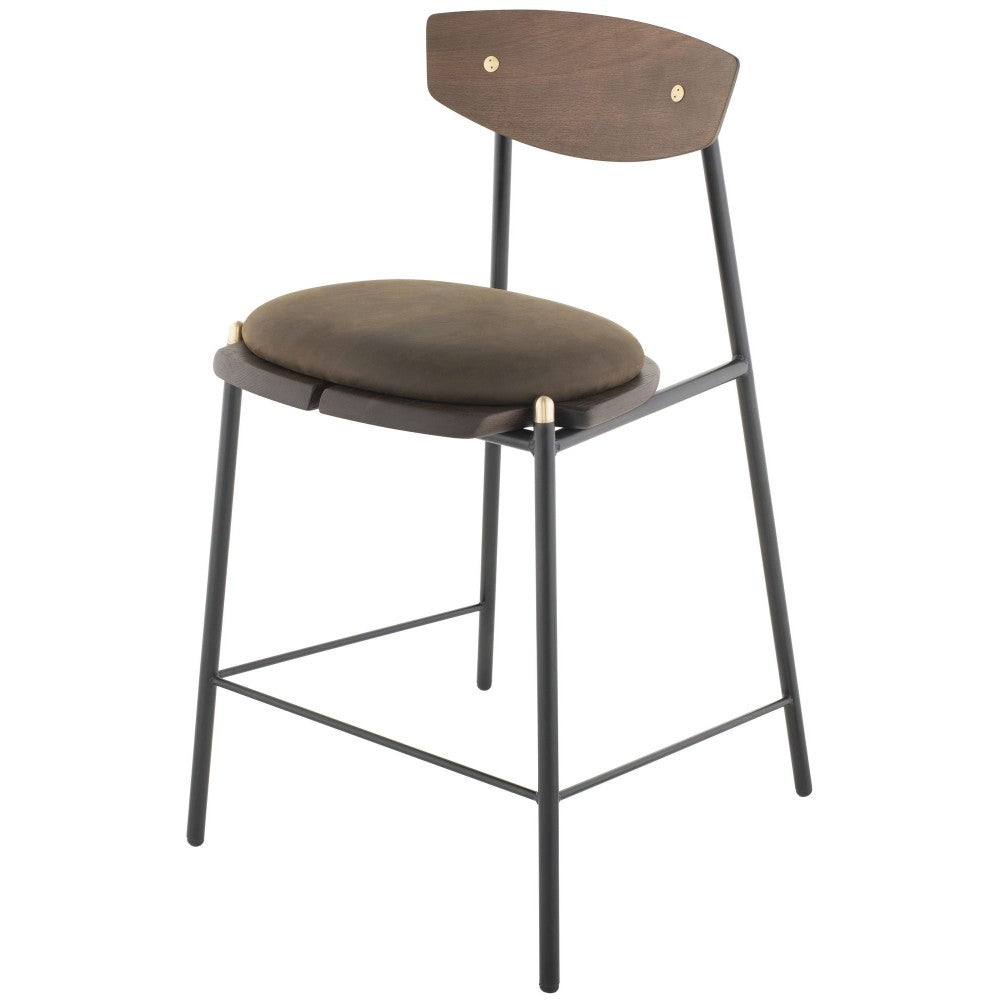 Kink Smoked Wood Bar Stool