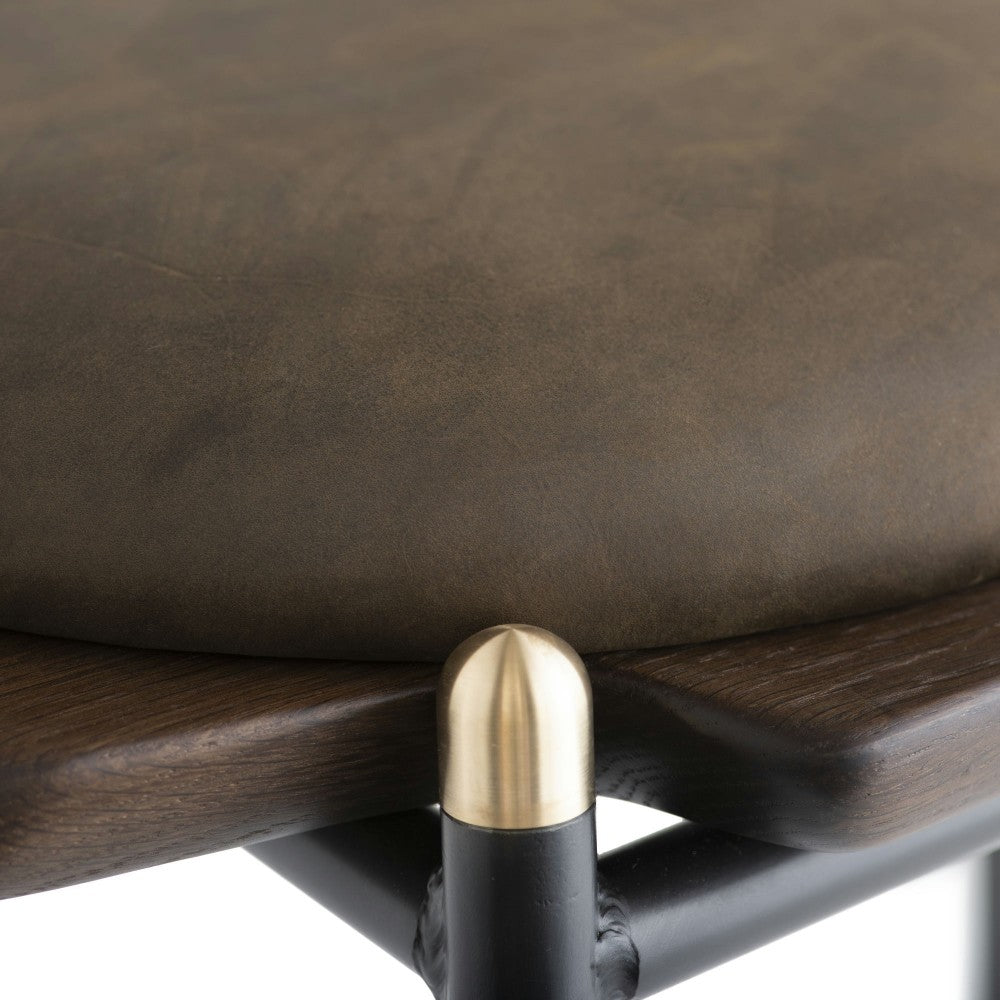 Kink Smoked Wood Bar Stool