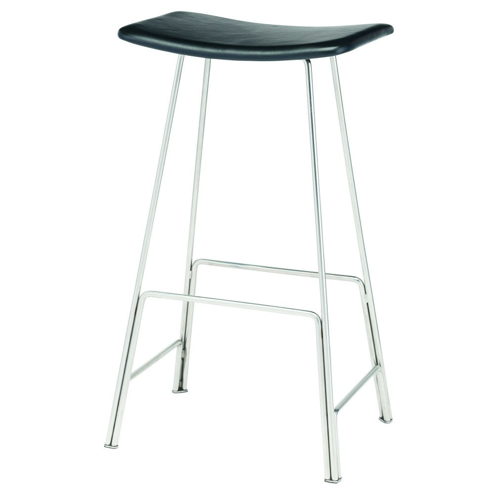 Kirsten Black Leather Counter Stool, HGEM666