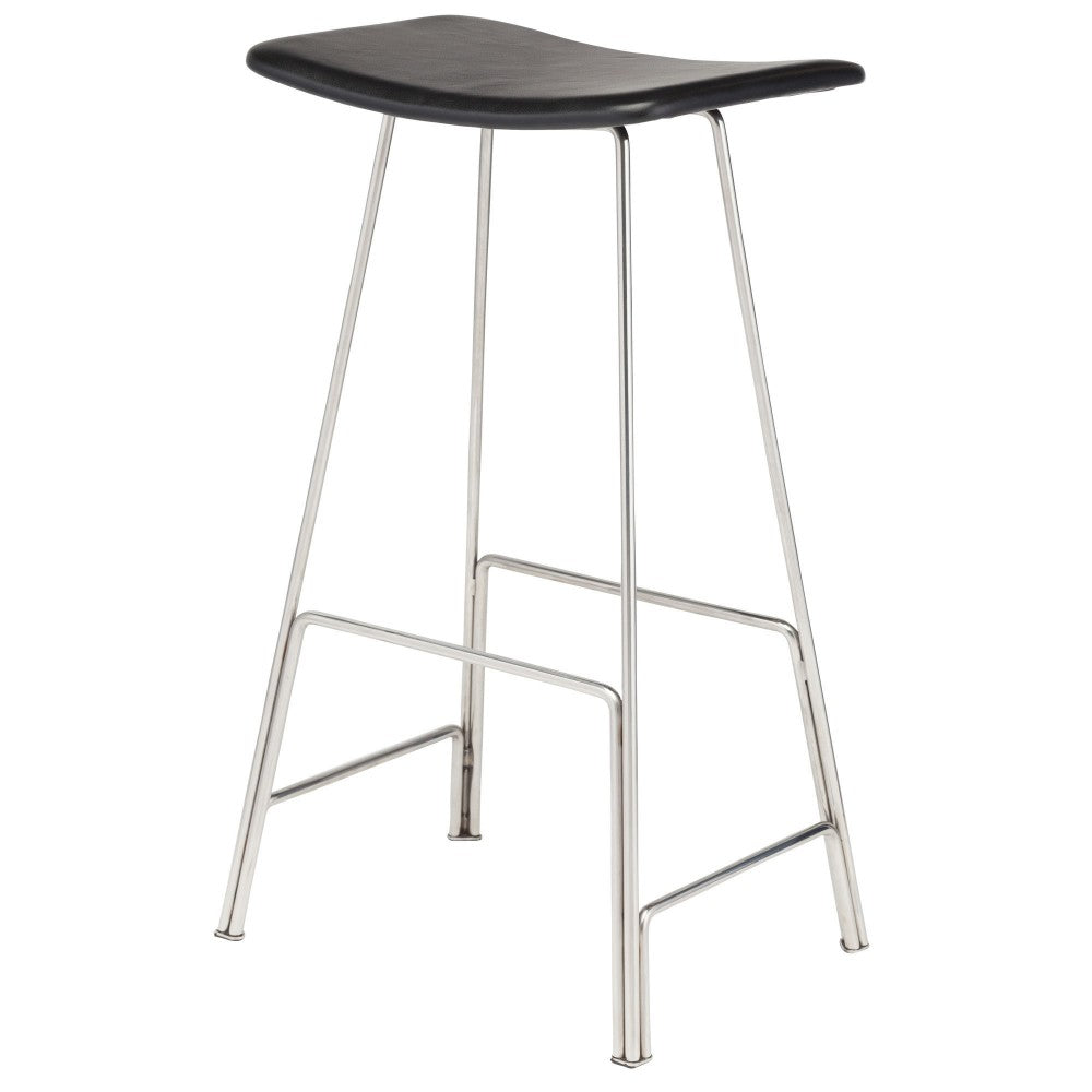 Kirsten Black Leather Counter Stool, HGEM666