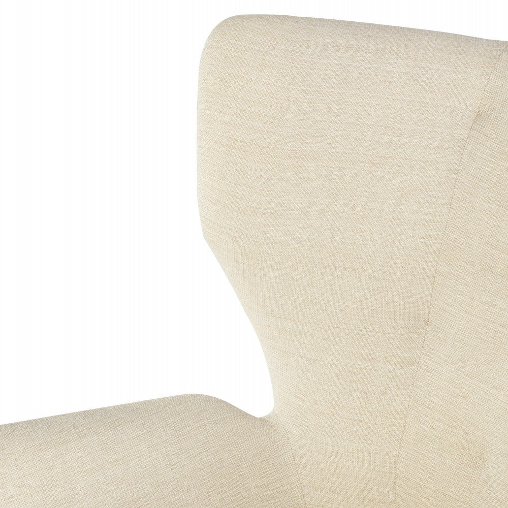 Klara Sand Fabric Single Seat Sofa