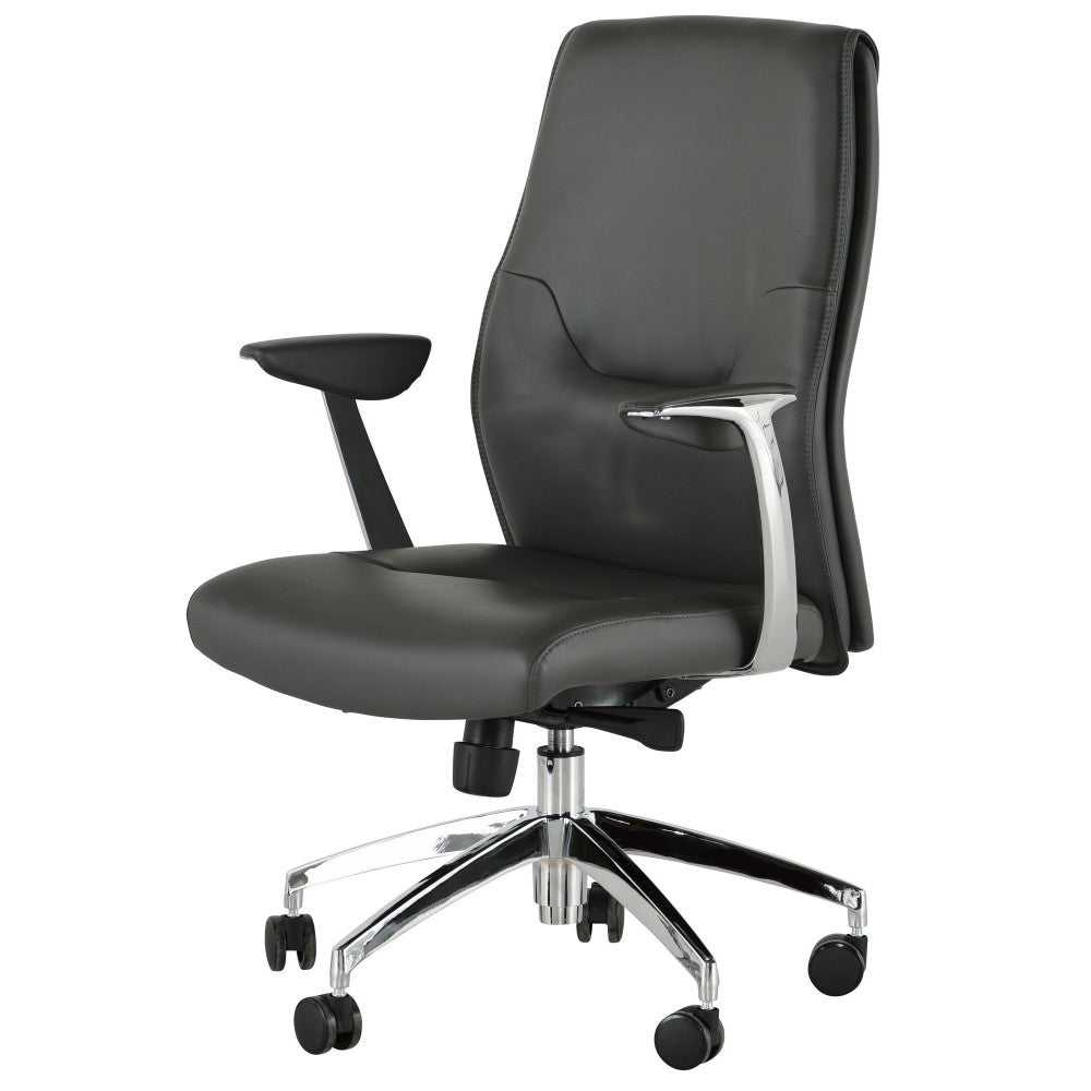 Klause Gray Naugahyde Office Chair