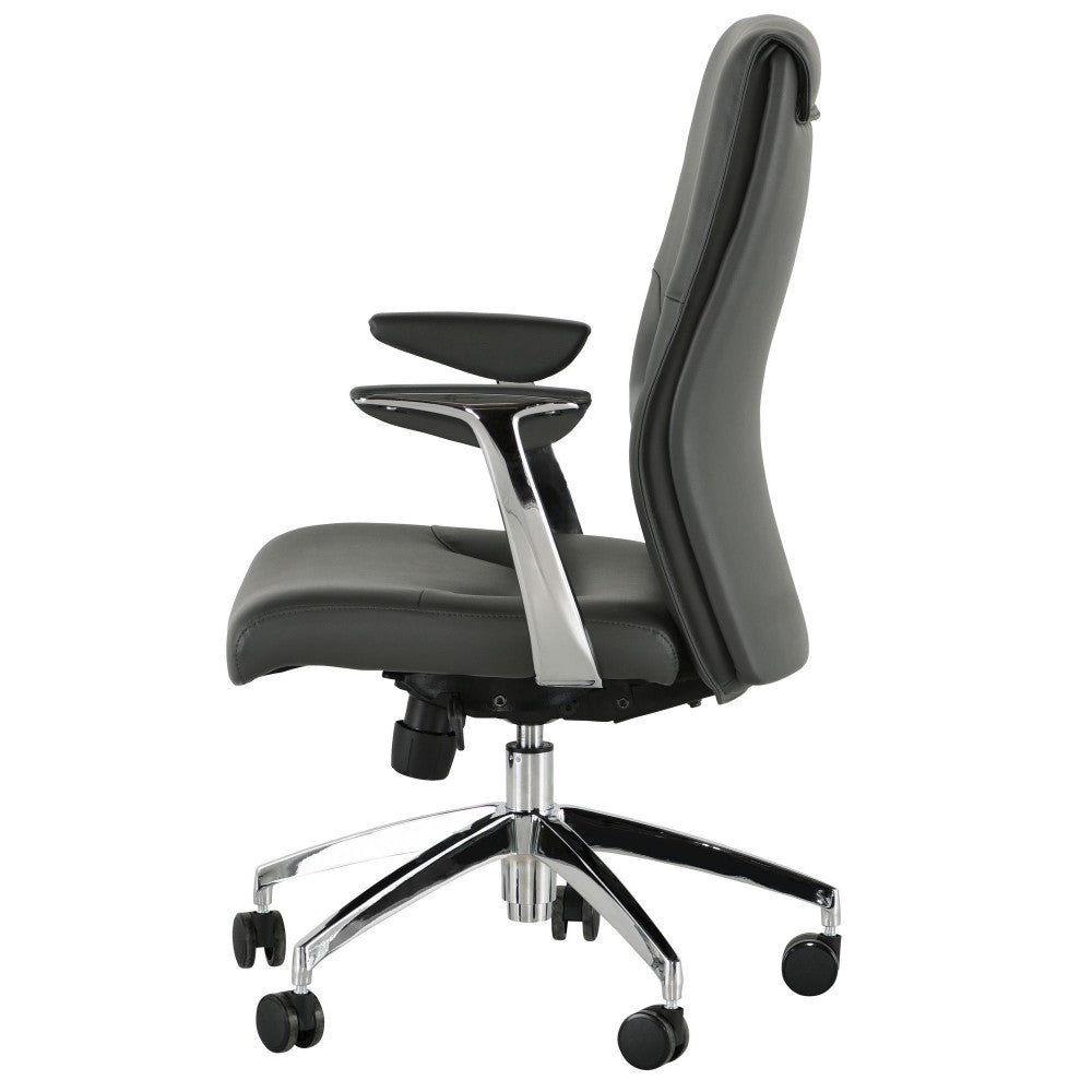 Klause Gray Naugahyde Office Chair