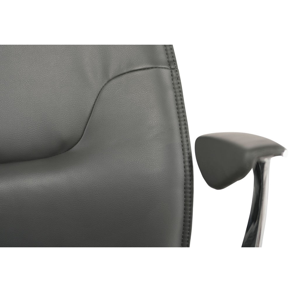 Klause Gray Naugahyde Office Chair