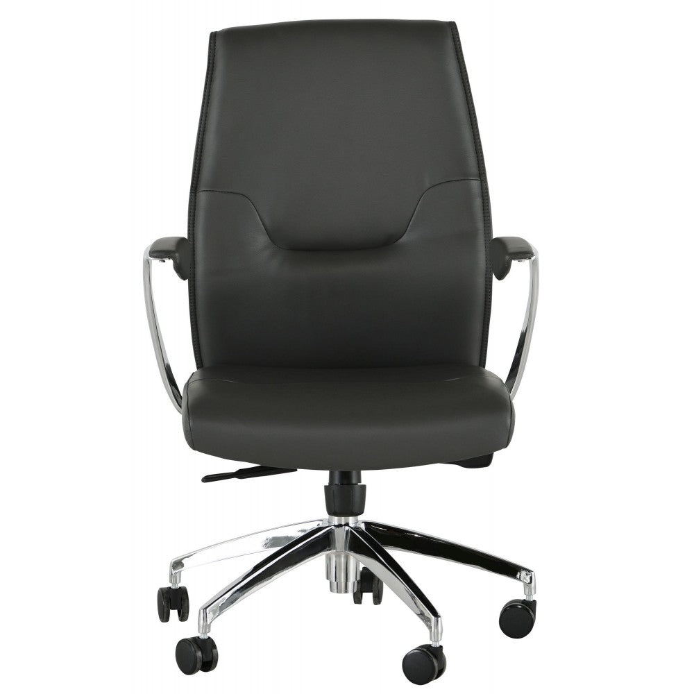 Klause Gray Naugahyde Office Chair