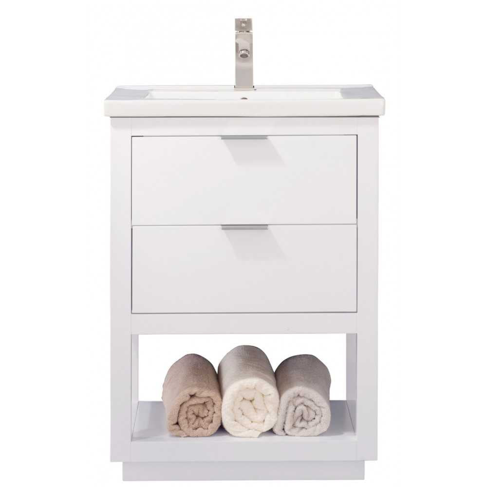 Klein 24" Single Sink Vanity In White