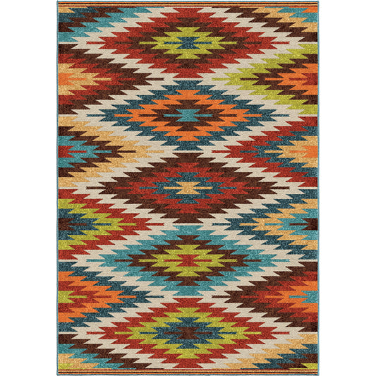 Orian Veranda Sedona Multi 92"X130"