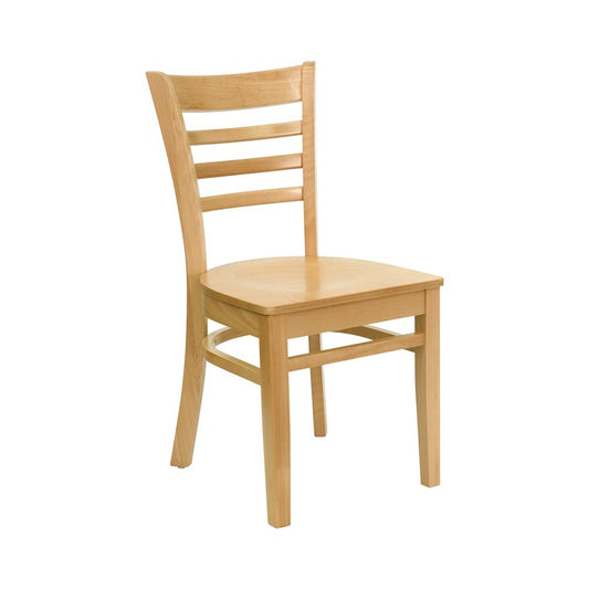 Ladder Back Natural Wood Restaurant Chair