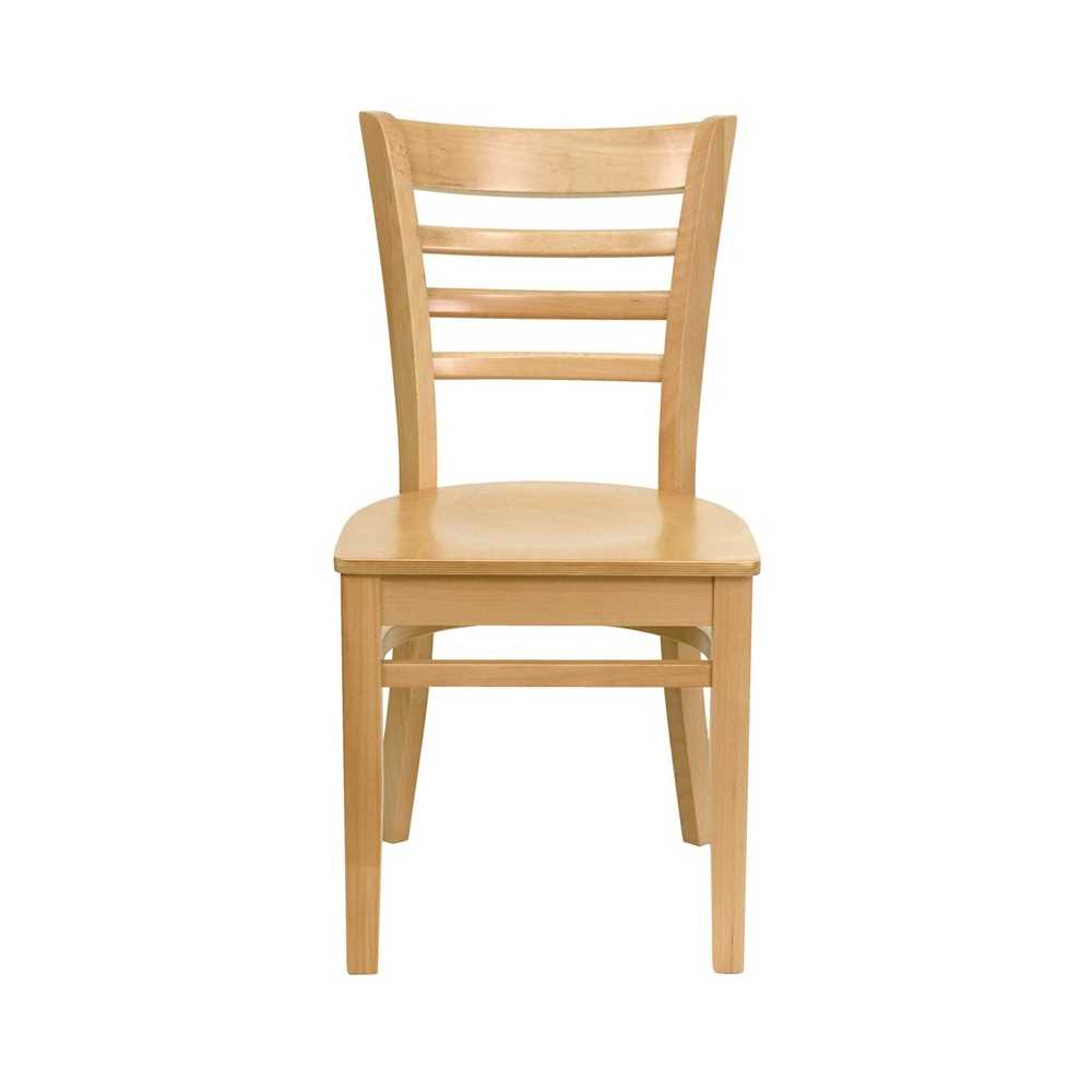 Ladder Back Natural Wood Restaurant Chair