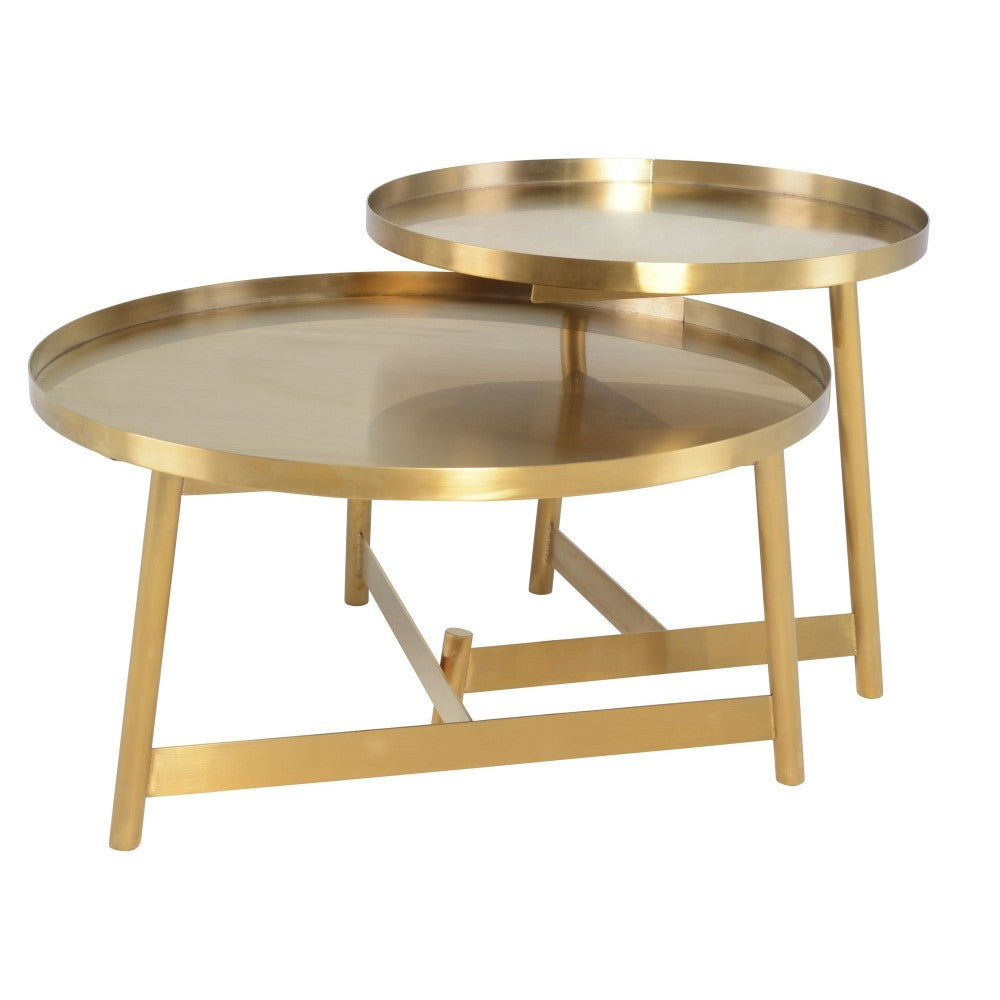 Landon Gold Metal Coffee Table