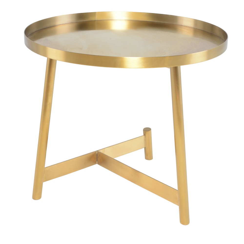 Landon Gold Metal Side Table