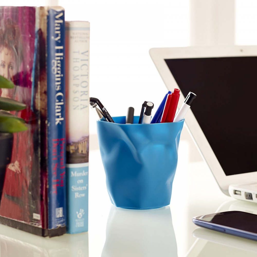 Lava Pencil Holder, Blue