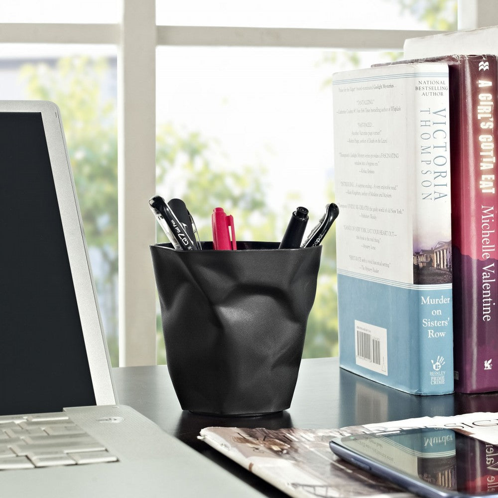 Lava Pencil Holder, Black