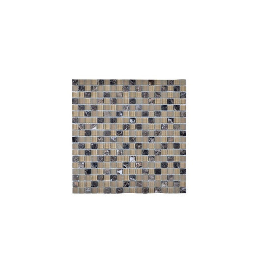 Legion Furniture Beige And Brown Mosaic Tile