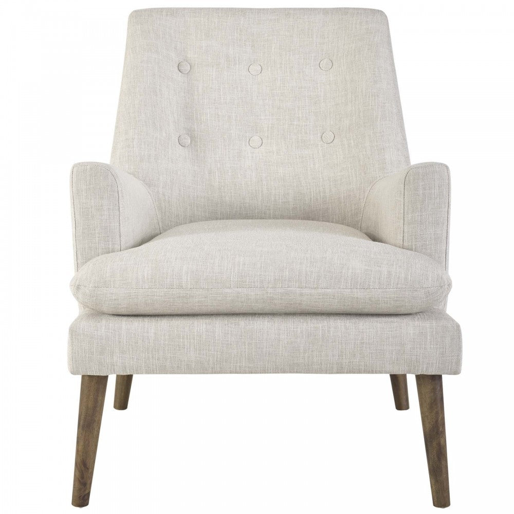 Leisure Upholstered Lounge Chair, Beige