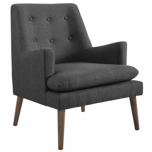 Leisure Upholstered Lounge Chair, Gray