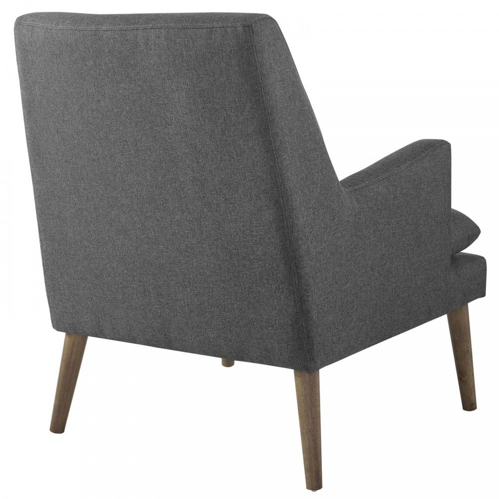 Leisure Upholstered Lounge Chair, Gray