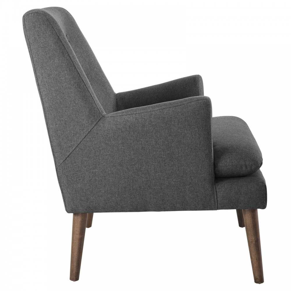 Leisure Upholstered Lounge Chair, Gray