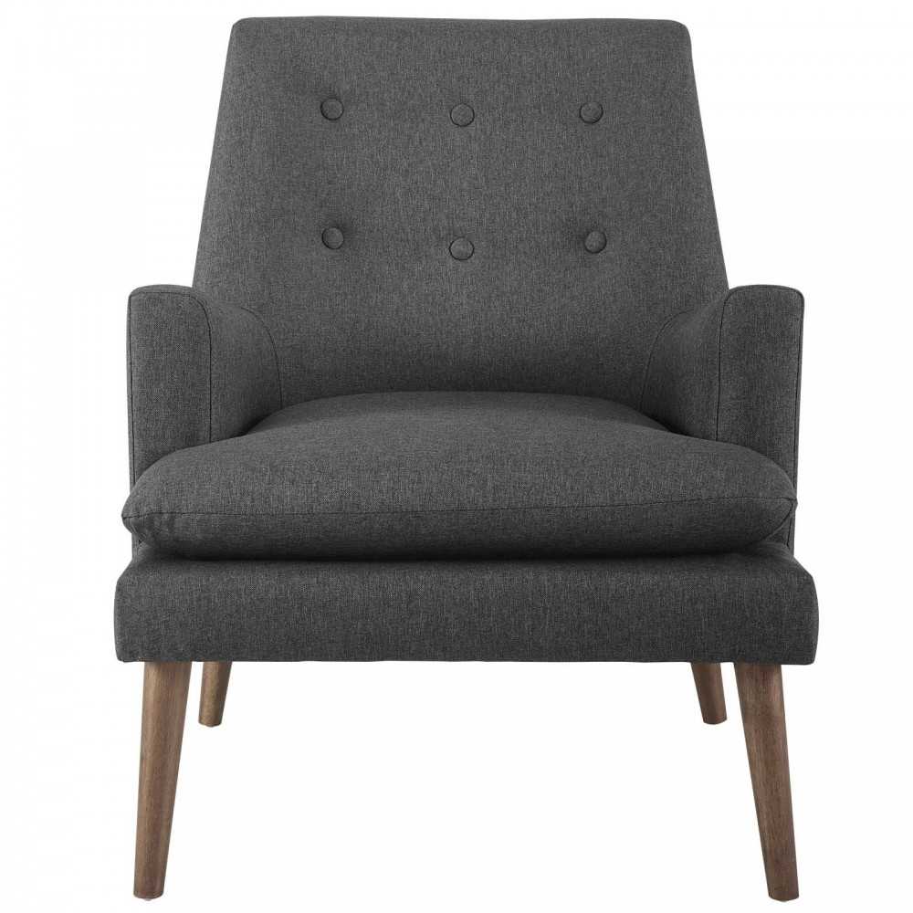 Leisure Upholstered Lounge Chair, Gray