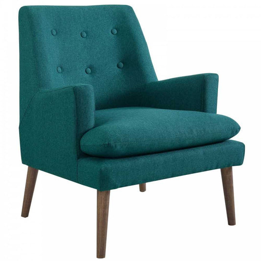 Leisure Upholstered Lounge Chair, Teal