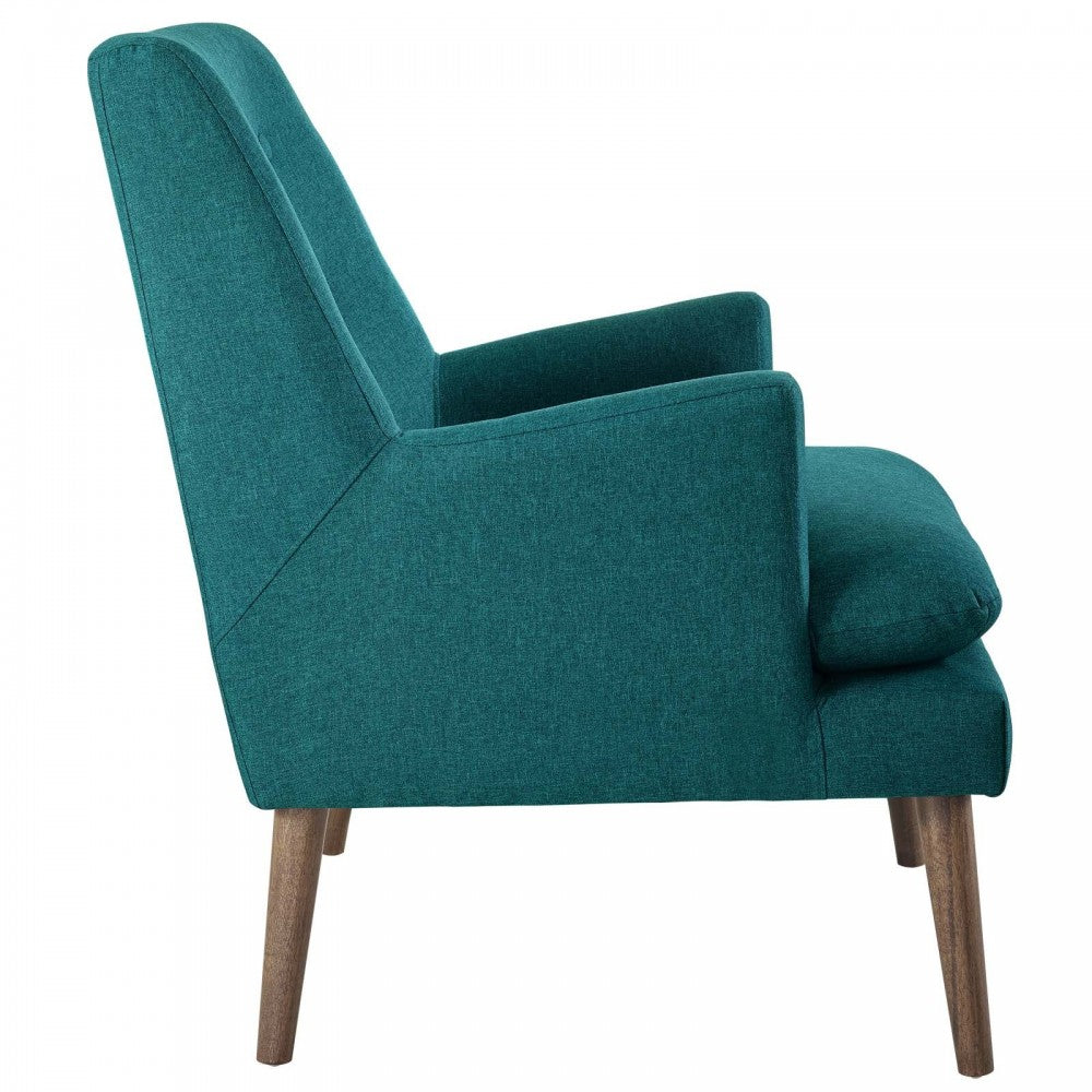 Leisure Upholstered Lounge Chair, Teal