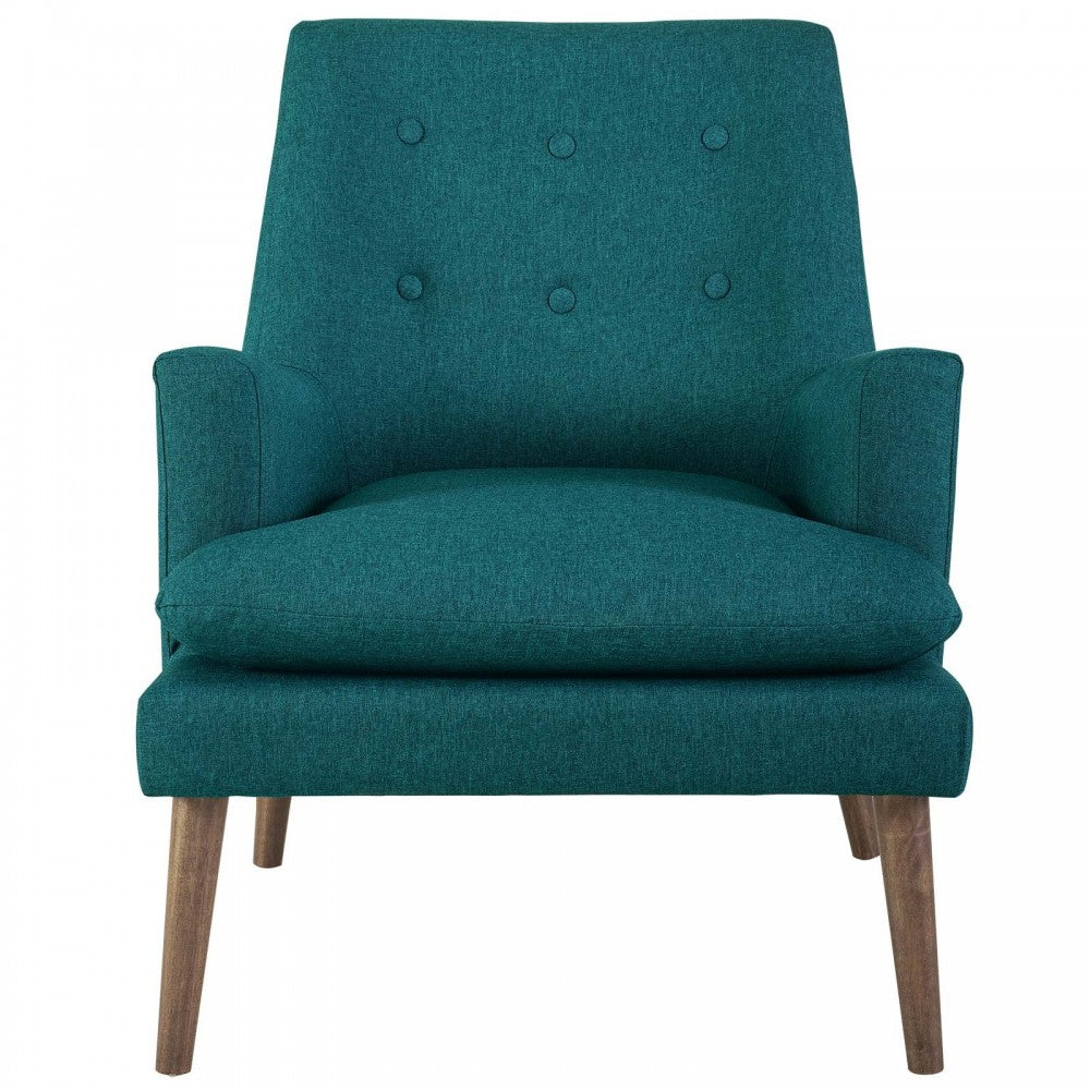 Leisure Upholstered Lounge Chair, Teal