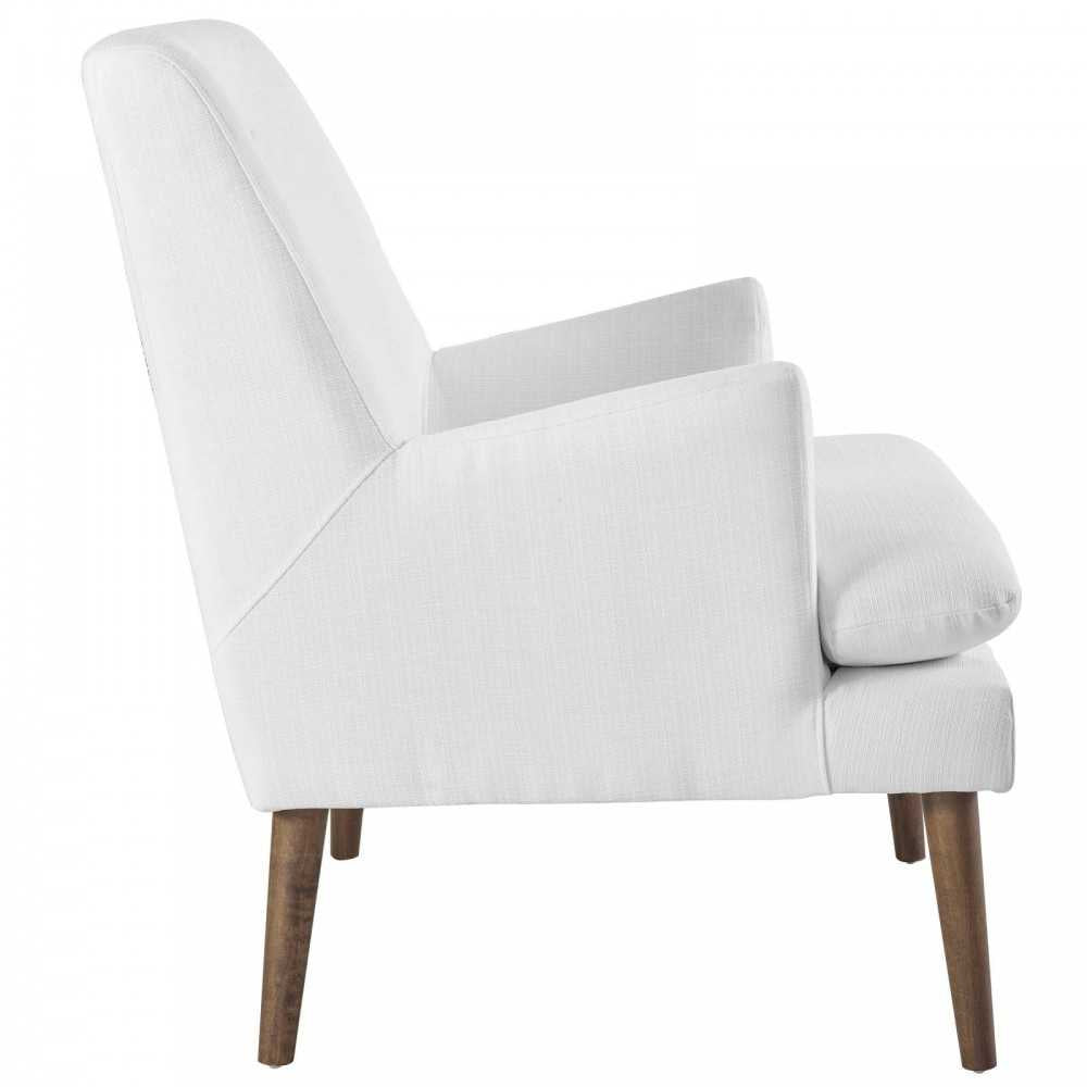 Leisure Upholstered Lounge Chair, White