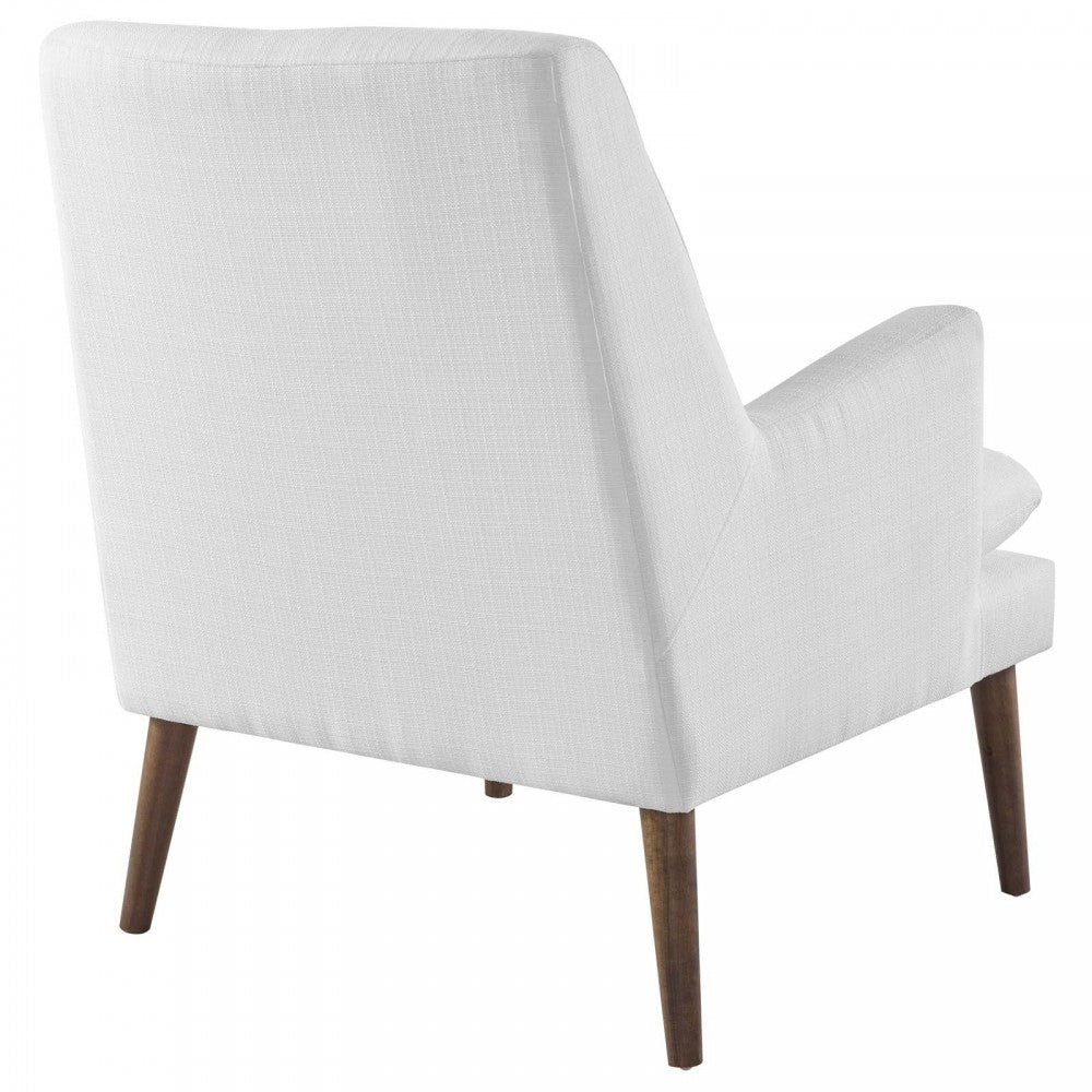 Leisure Upholstered Lounge Chair, White