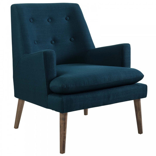 Leisure Upholstered Lounge Chair, Azure