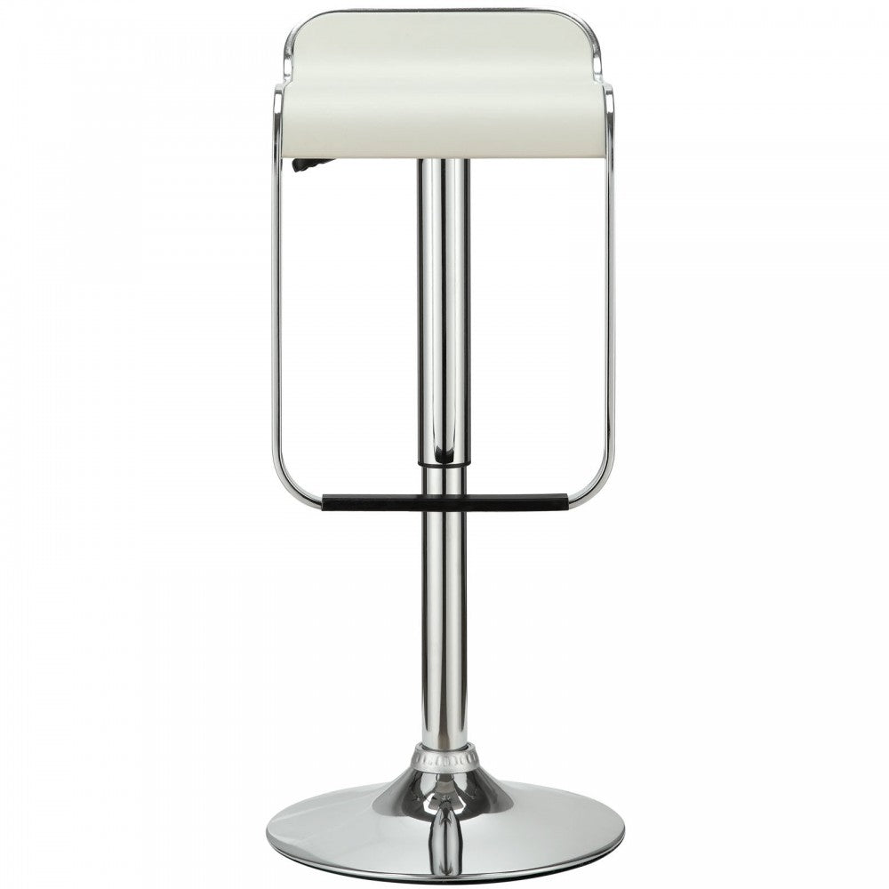 LEM Vinyl Bar Stool, White