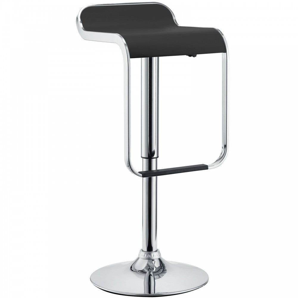 LEM Vinyl Bar Stool, Black