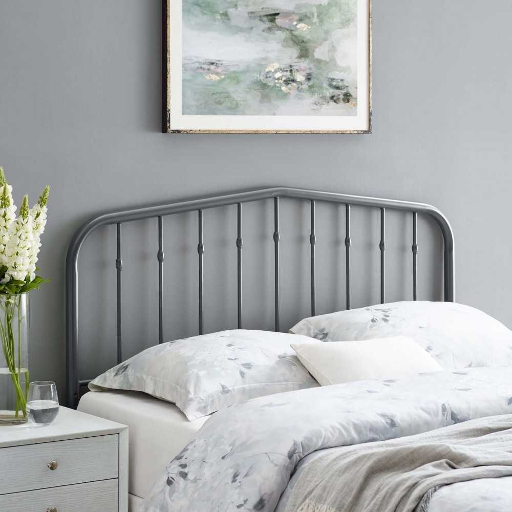 Lennon Full Metal Headboard, Gray