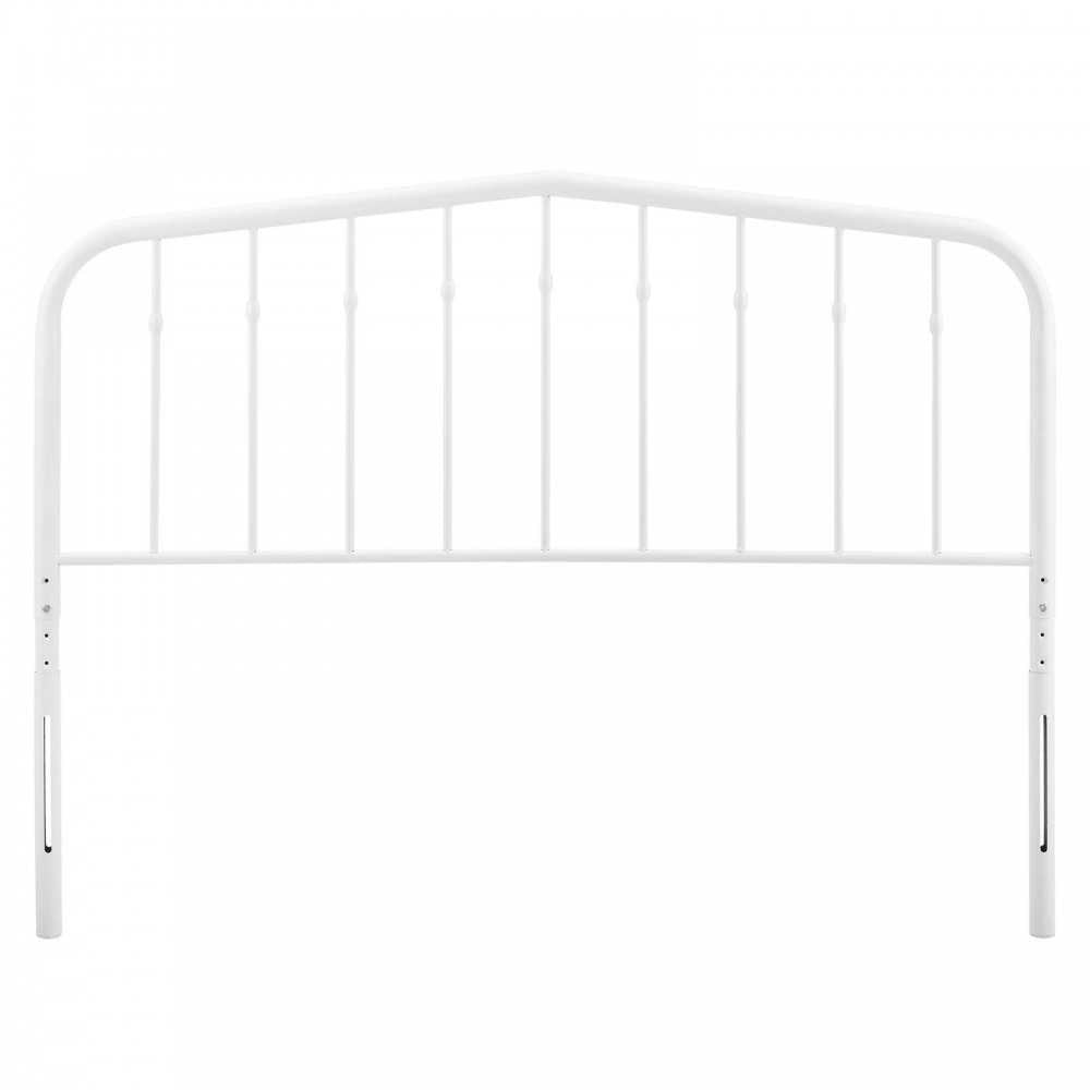 Lennon Full Metal Headboard, White