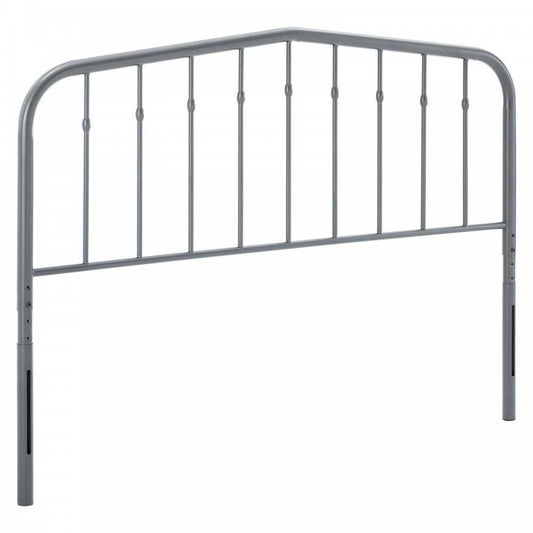 Lennon King Metal Headboard, Gray