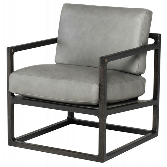 Lian Dove Leather Occasional Chair