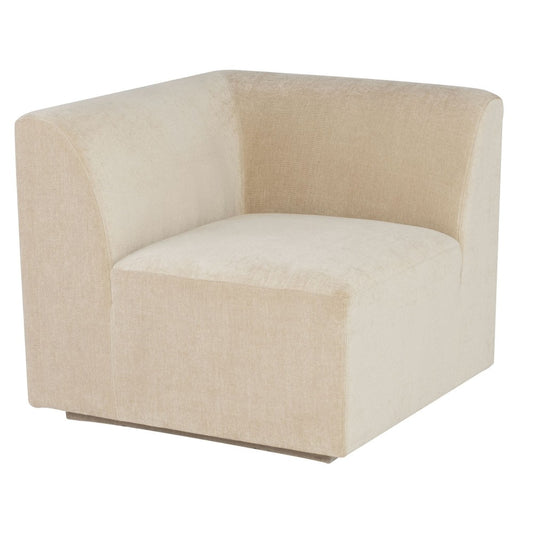 Lilou Almond Fabric  Modular Sofa Corner
