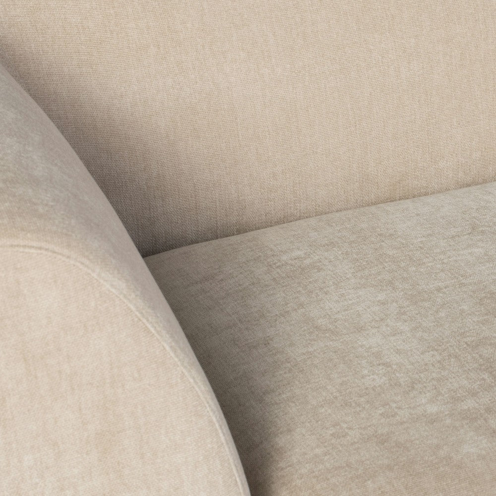 Lilou Almond Fabric  Modular Sofa Corner