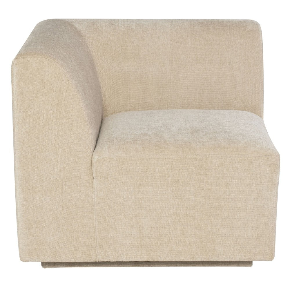 Lilou Almond Fabric  Modular Sofa Corner