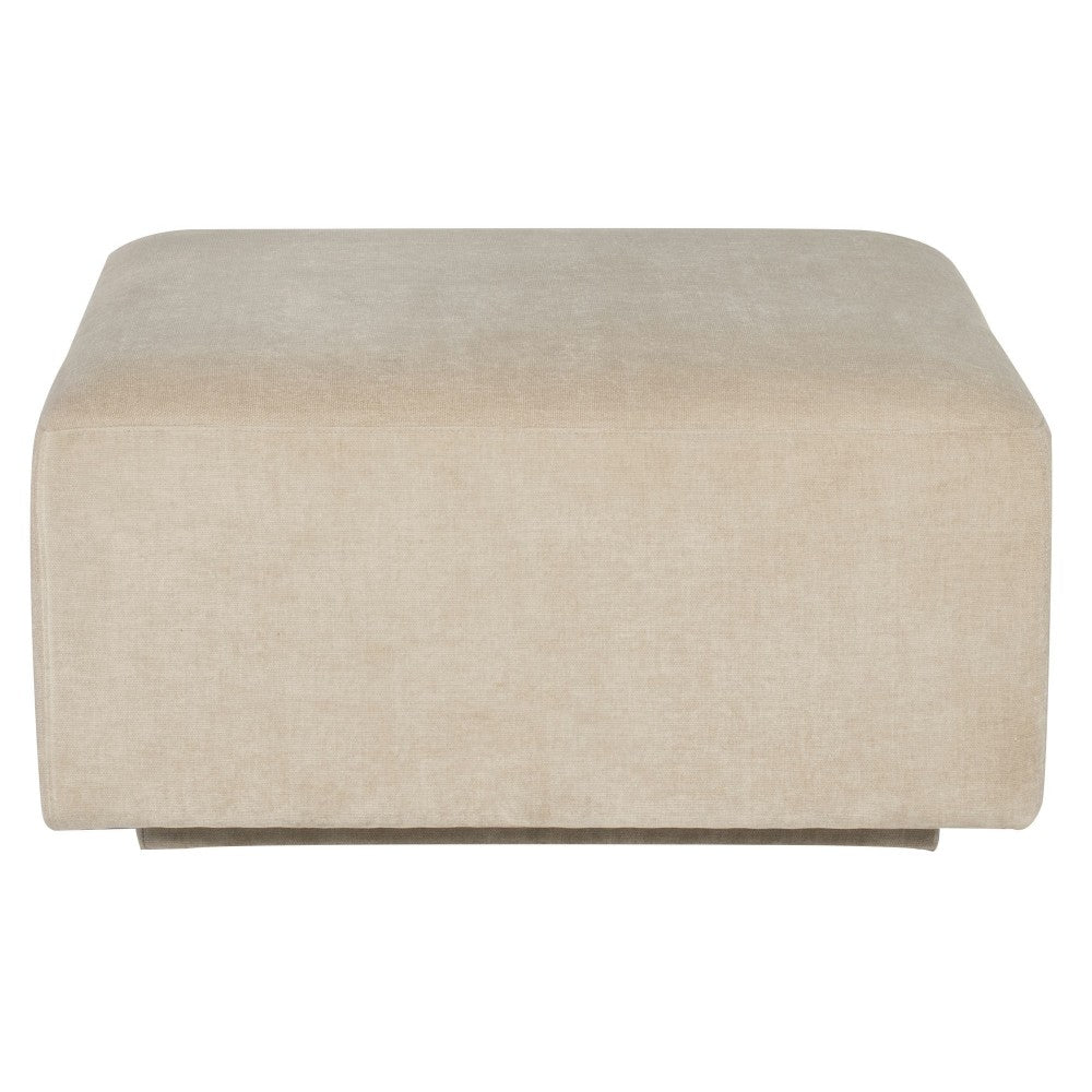 Lilou Almond Fabric  Modular Sofa Ottoman