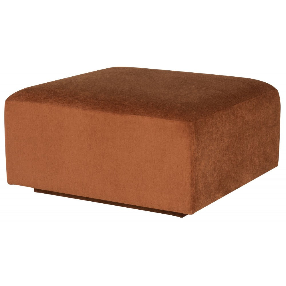 Lilou Terracotta Fabric  Modular Sofa Ottoman