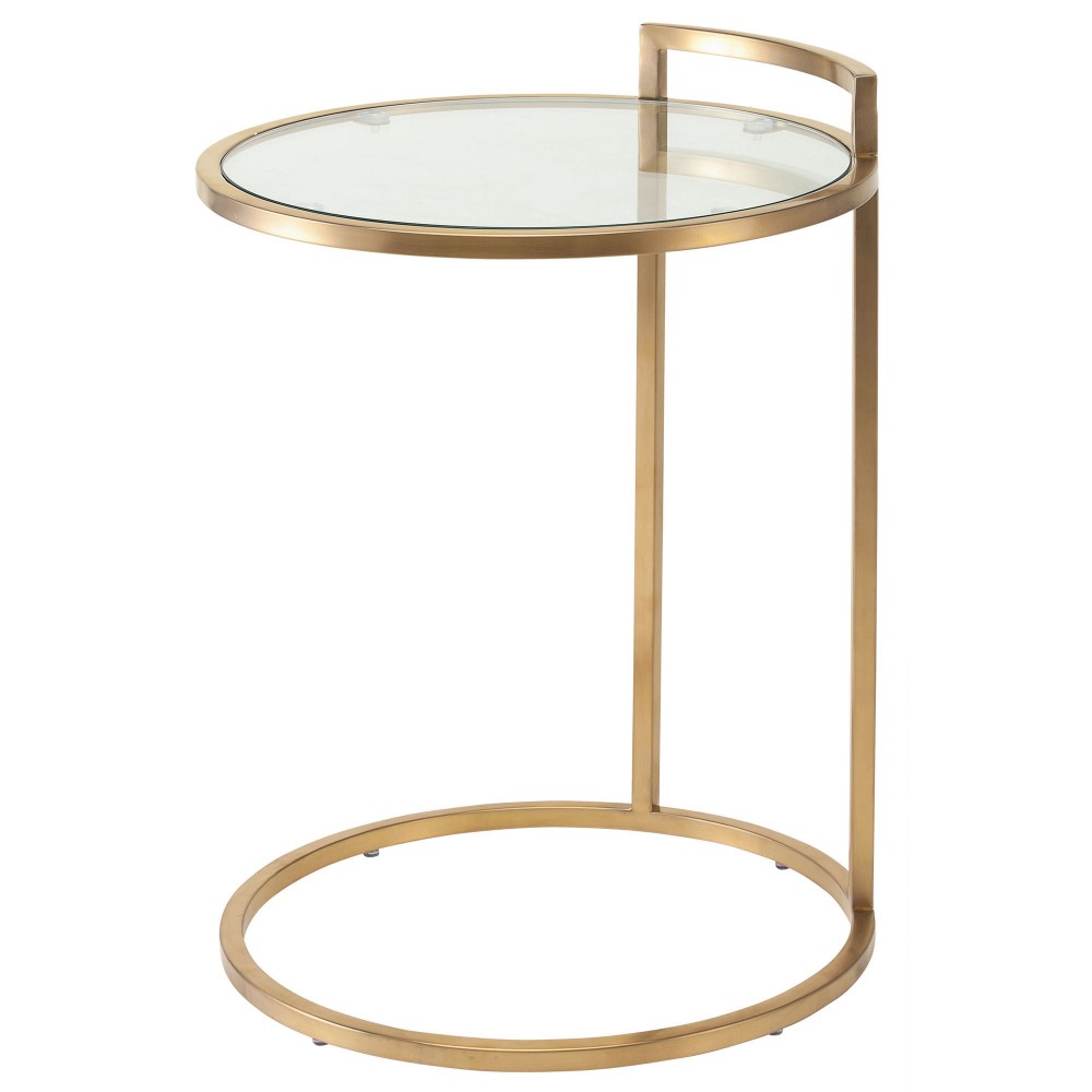 Lily Gold Metal Side Table