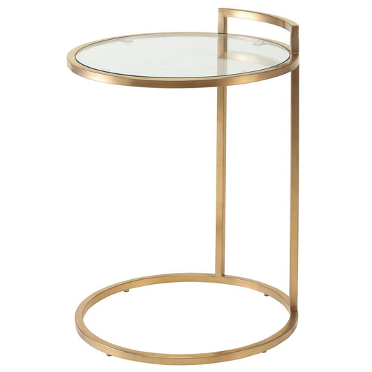 Lily Gold Metal Side Table