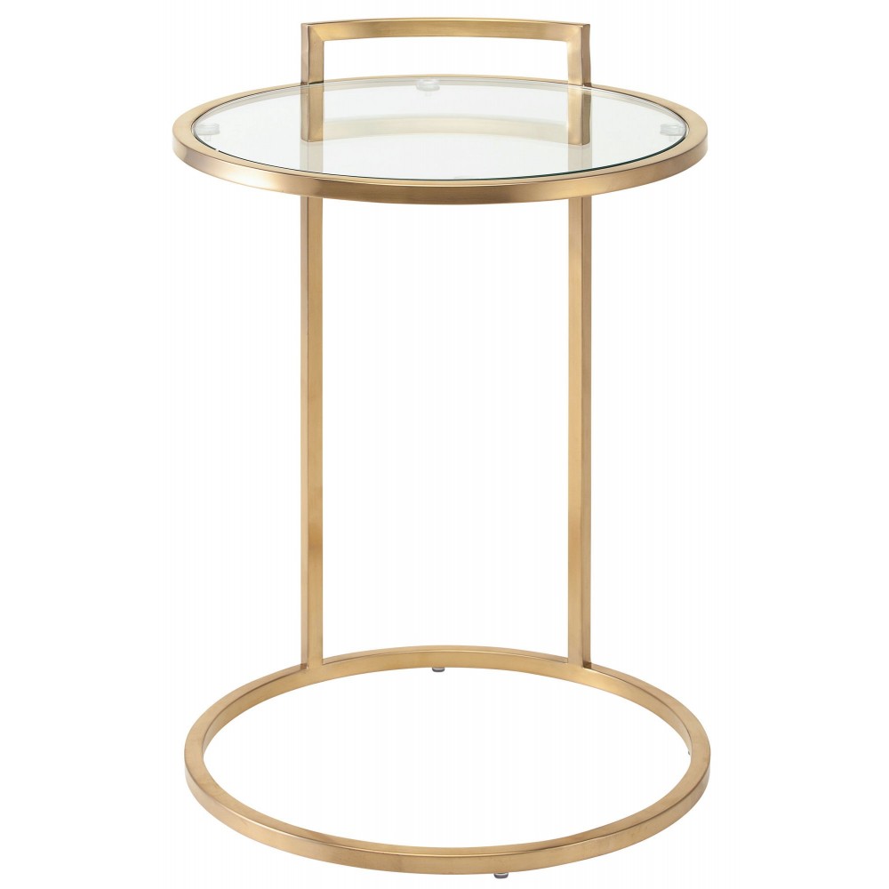 Lily Gold Metal Side Table