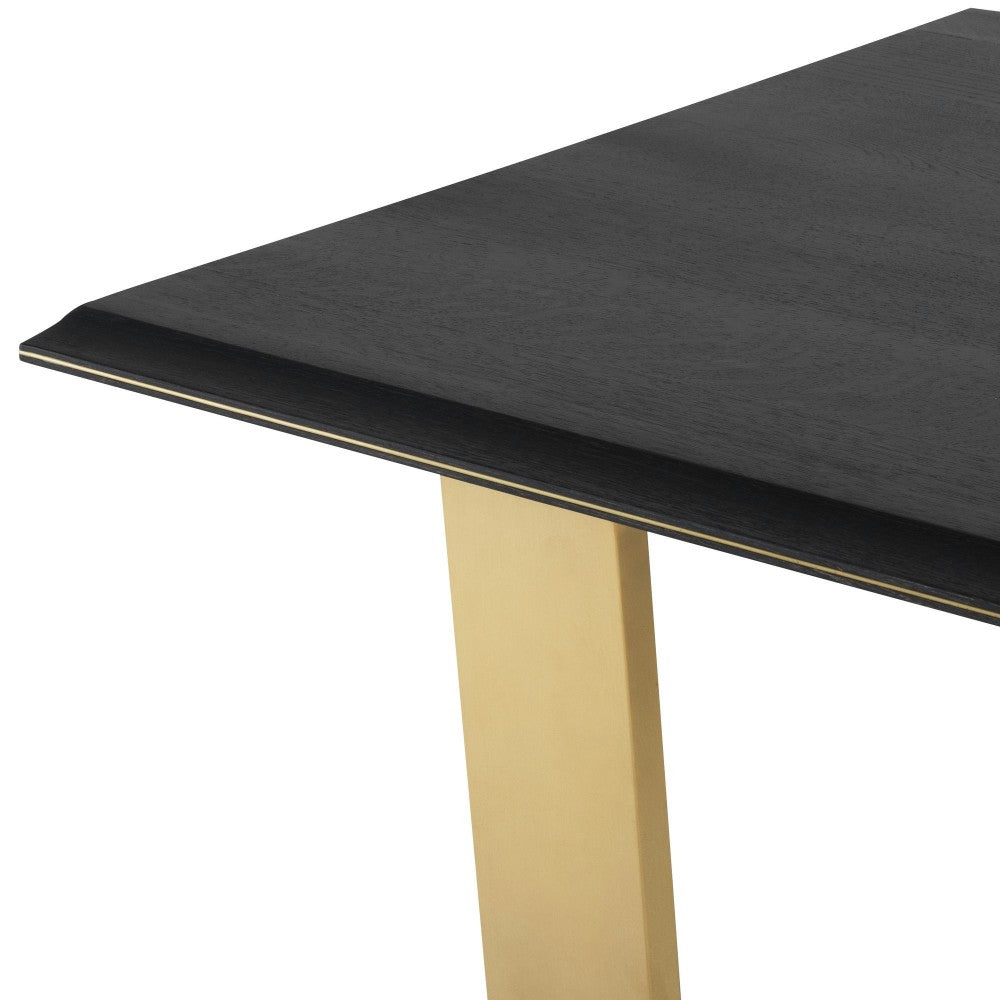 Linea Ebonized Wood Dining Table, HGSR831