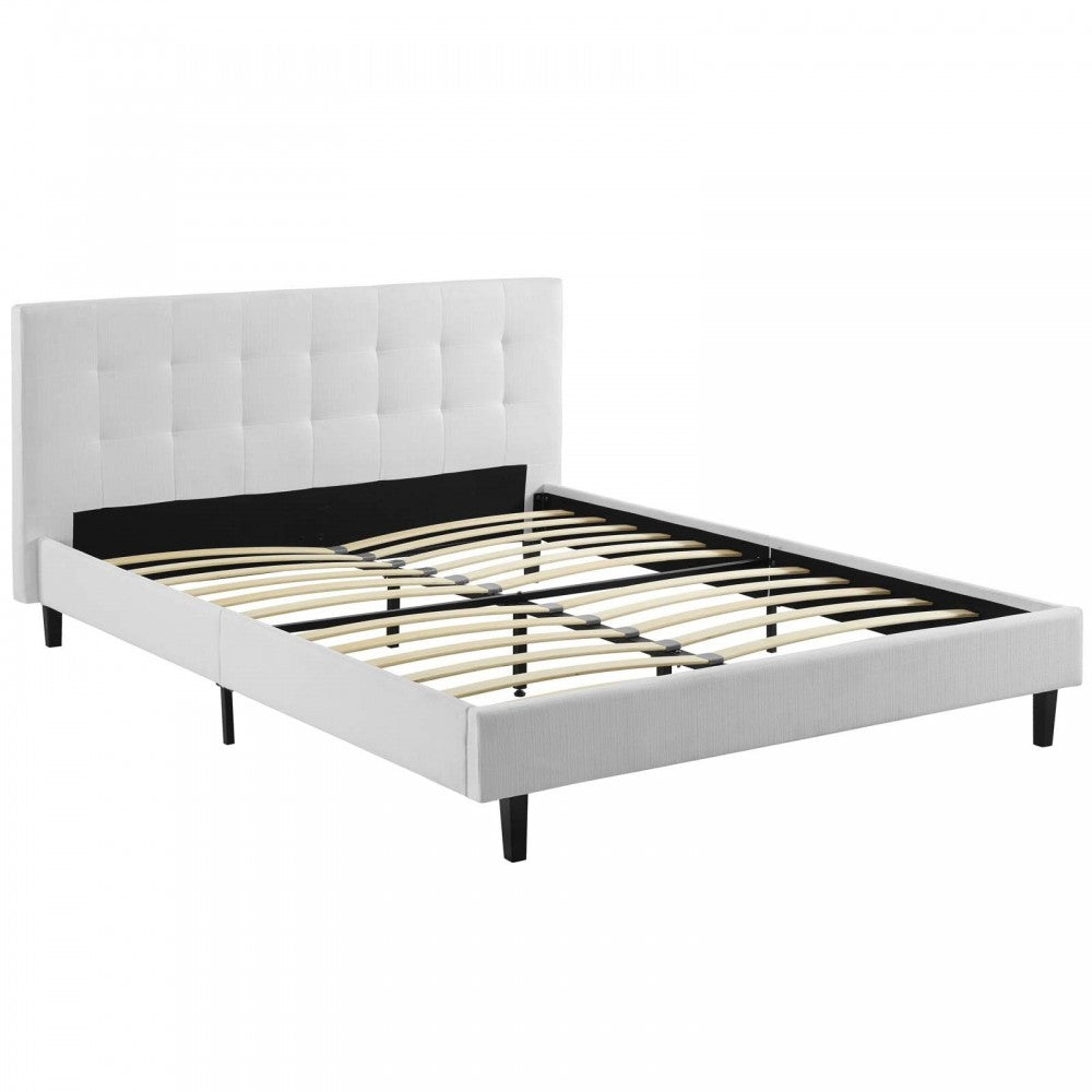 Linnea Full Bed, White