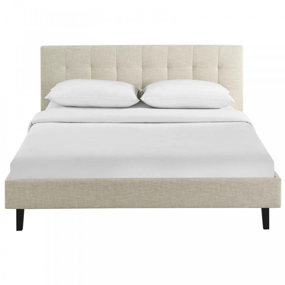 Linnea Full Bed, Beige